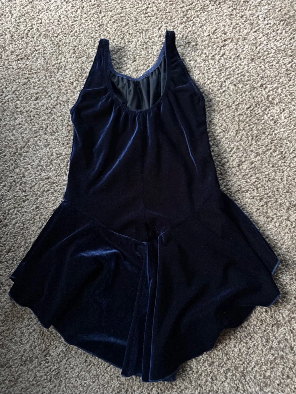 Kids Navy Sparkle Skating Dress